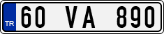 License plate of Turkey, Regular plates
