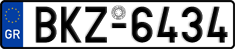 License plate of Greece, Cars