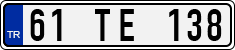 License plate of Turkey, Regular plates