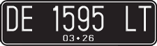 License plate of Indonesia, Regular plates