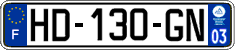 French license plate, SIV (ordinary)