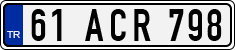 License plate of Turkey, Regular plates