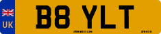 License plate of the United Kingdom, 1983 year system