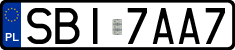 License plates of Poland, Regular car plates