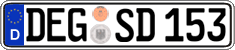 German license plate, Regular plates