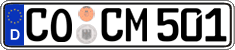 German license plate, Regular plates