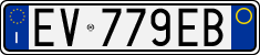 License plate of Italy, Cars (1994 year series)