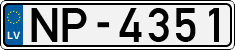 License plate of Latvia, Regular car plates