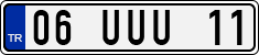 License plate of Turkey, Regular plates