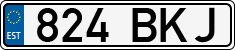 License plate of Estonia, Regular car plates