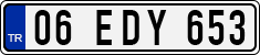 License plate of Turkey, Regular plates