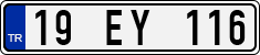 License plate of Turkey, Regular plates