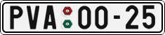 License plate of the Czech Republic, Cars (1960)