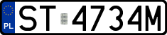 License plates of Poland, Regular car plates