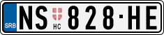 License plate of Serbia, Cars