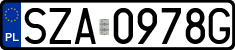 License plates of Poland, Regular car plates
