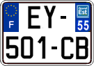 French license plate, SIV (ordinary)