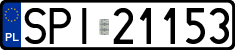 License plates of Poland, Regular car plates