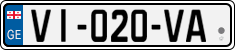 License plate of Georgia, Cars (2014)