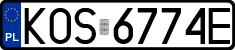 License plates of Poland, Regular car plates