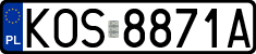 License plates of Poland, Regular car plates