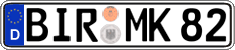 German license plate, Regular plates