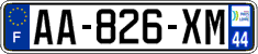French license plate, SIV (ordinary)