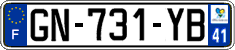 French license plate, SIV (ordinary)