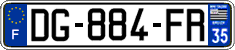 French license plate, SIV (ordinary)