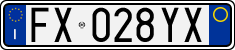 License plate of Italy, Cars (1994 year series)