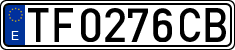 License plates of Spain, 1971 year series