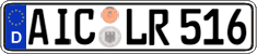 German license plate, Regular plates