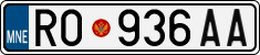 License plate of Montenegro, Trailers
