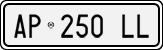 License plate of Italy, Cars (1994 year series)