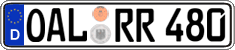 German license plate, Regular plates