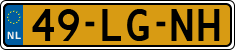 License plate of the Netherlands, Cars