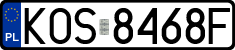License plates of Poland, Regular car plates