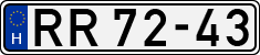 license plates of Hungary, Ministry of Interior (1990)