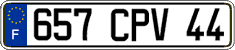 French license plate, FNI