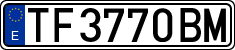 License plates of Spain, 1971 year series