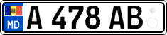 License plate of Moldova, Trailers (2015)