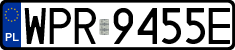 License plates of Poland, Regular car plates