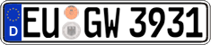 German license plate, Regular plates