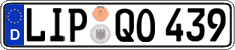 German license plate, Regular plates