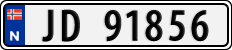 License plate of Norway, Cars