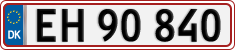 License plate of Denmark, Regular plates