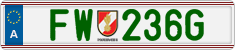 License plate of Austria, Official services and consulates