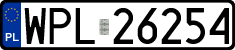 License plates of Poland, Regular car plates