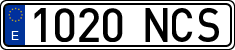 License plates of Spain, Ordinary (2000)