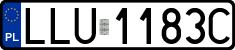 License plates of Poland, Regular car plates
